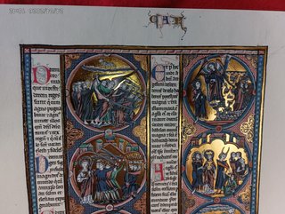 LIBRO FACSIMIL BIBLIA DE SAN LUIS,MOLEIRO,HOJA