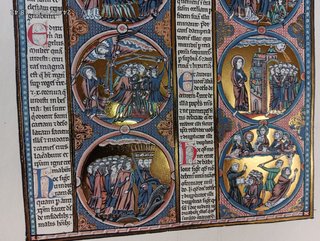 LIBRO FACSIMIL BIBLIA DE SAN LUIS,MOLEIRO,HOJA