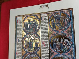 LIBRO FACSIMIL BIBLIA DE SAN LUIS,MOLEIRO,HOJA