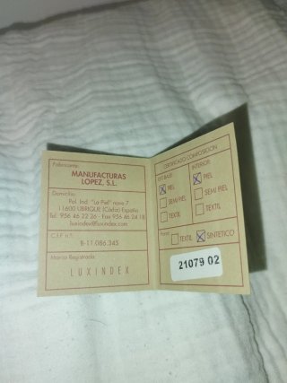 Cartera Luxindex Marrón Cuero con Certificado