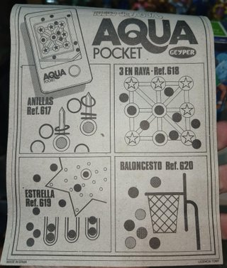 2 JUEGOS DE AGUA GEYPER AÑOS 80 ANILLAS, 3 EN RAYA