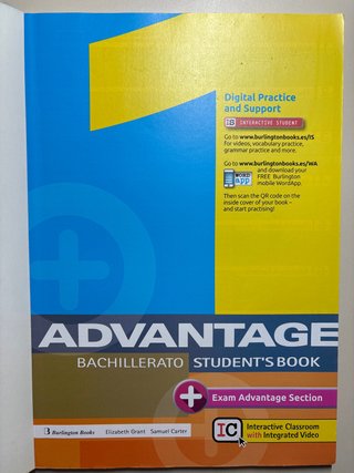 ADVANTAGE FOR BACHILLERATO 1. ST'S BOOK (2017)