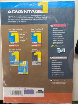 ADVANTAGE FOR BACHILLERATO 1. ST'S BOOK (2017)