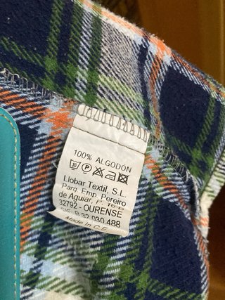 Camisa de franela a cuadros hombre Talla M