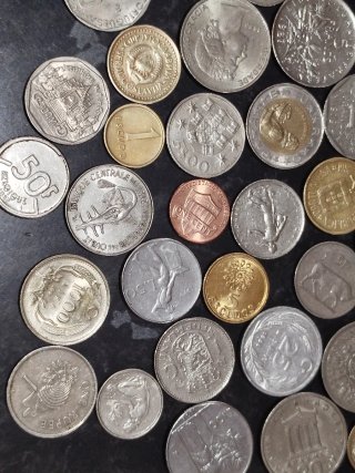 Lote monedas internacionales
