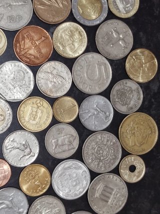 Lote monedas internacionales
