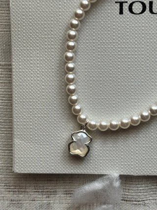 Pulsera Tous Icon Color Plata y Perlas