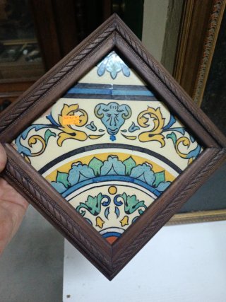 Marco Madera con Azulejo Antiguo