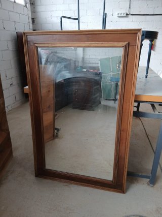 Espejo antiguo madera restaurado