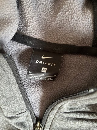 Sudadera Nike Dri-Fit Gris Cremallera. Solo envios