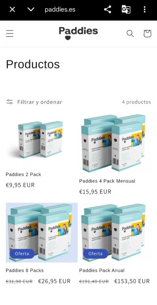 Parches Protectores Sudor paddies Talla S