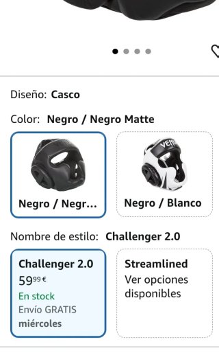 Casco Boxeo Artes Marciales Venum Negro