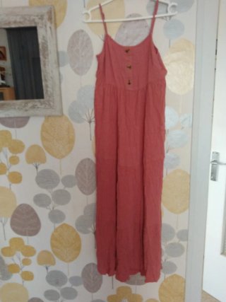 Vestido rosa tirantes talla S