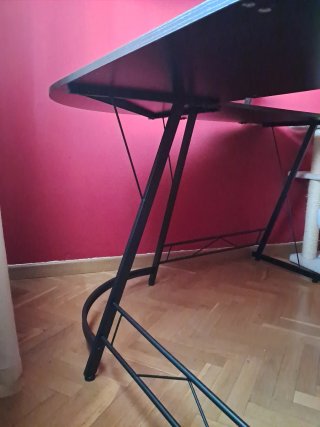 Mesa de estudio madera y metal