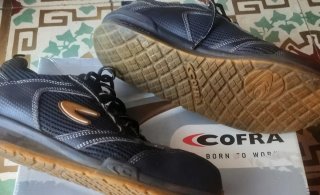 Zapatos COFRA Talla 45 Hombre EPI Negro/Gris