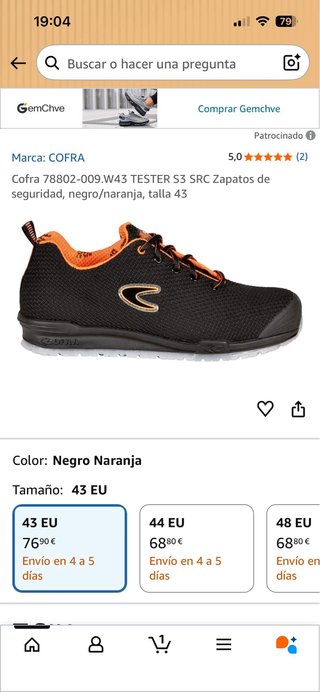 Zapatos de seguridad