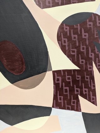 Cuadro abstracto / cubista moderno grande artista