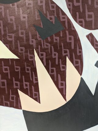 Cuadro abstracto / cubista moderno grande artista