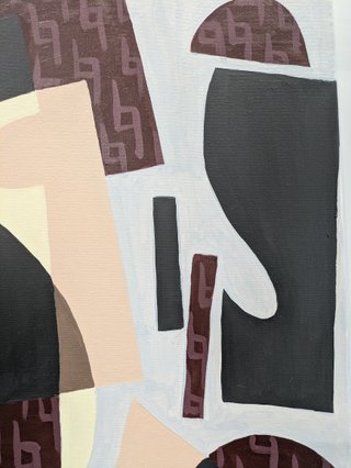 Cuadro abstracto / cubista moderno grande artista
