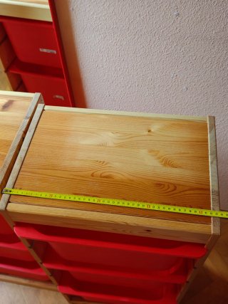 Mueble Trofast Ikea Juguetes Niños Rojo Madera