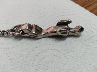 Llavero Jaguar Cromado Inox Antiguo