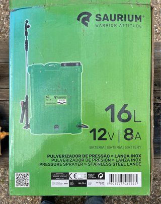 Mochila de sulfatar eléctrica 16 litros