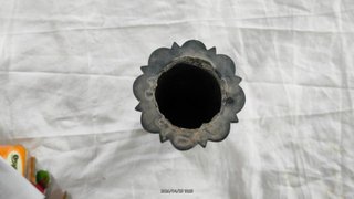 6 Porta flores cementerio plástico negro