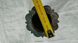 6 Porta flores cementerio plástico negro