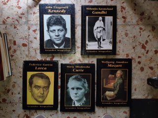 Libros GRANDES BIOGRAFÍAS LOTE DE 5