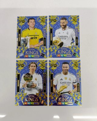 4 Cromos Adrenalyn Real Madrid Total Kings