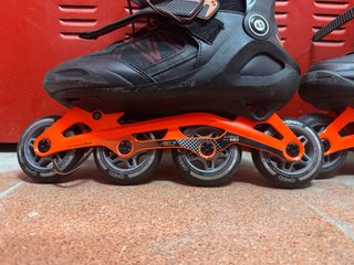Patines en línea Talla 43 Negro/Naranja