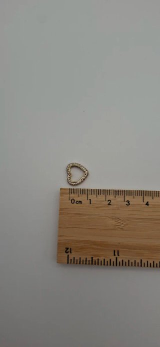 Colgante Corazón Oro 18k Circonitas