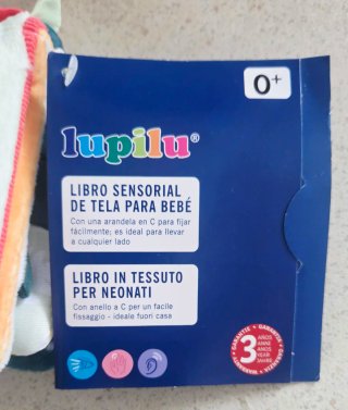 Libro SENSORIAL diferentes texturas 3D 24/36 meses