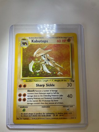 Carta Pokémon Kabutops Holográfica
