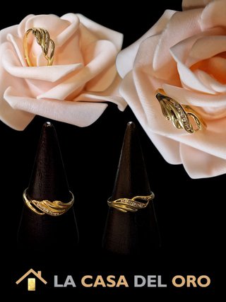 Anillo Doble Infinito Circonitas Oro 18kt