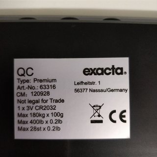 Báscula de baño Exacta