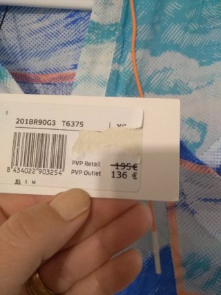 Vestido Bimba y Lola verde y blanco