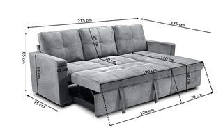 NUEVO!! SOFA CAMA CHAISE LONGUE Y ARCON !!!