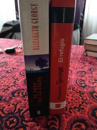 2 libros de Elizabeth George ,5 euros cada uno