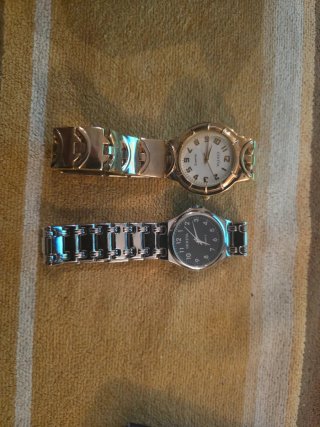 Set di 2 orologi Geneva dorati e argentati