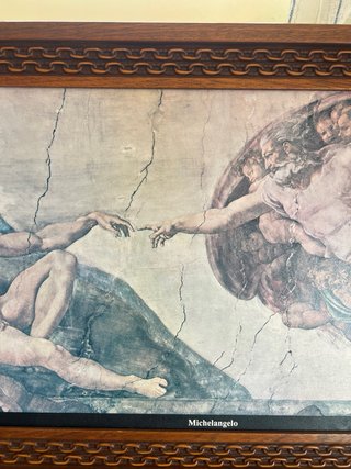 Cuadro La Creación de Adán - Michelangelo