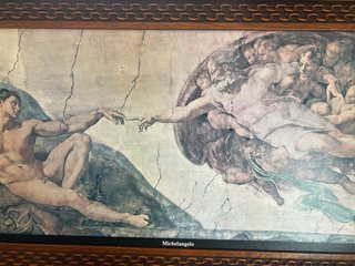 Cuadro La Creación de Adán - Michelangelo