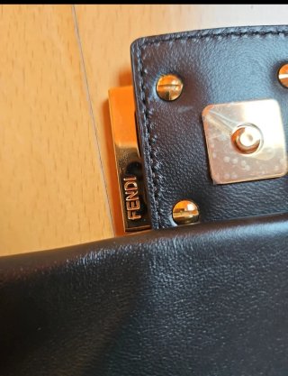 Borsa Fendi Mamma Baguette nera