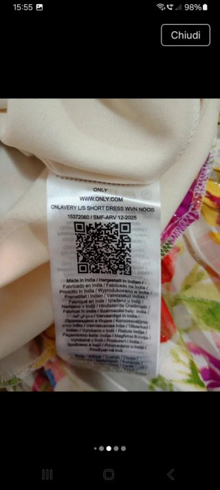 Abito donna floreale taglia M