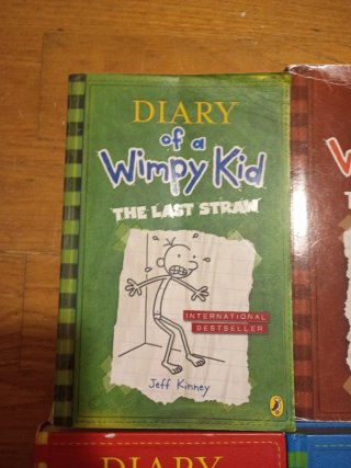 Lote de 7 libros de "Diary of a wimpy kid"