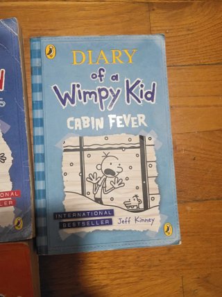 Lote de 7 libros de "Diary of a wimpy kid"