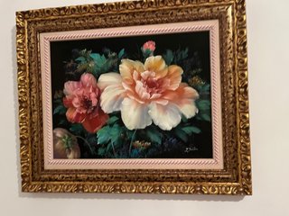 Pintura de Flores Enmarcada