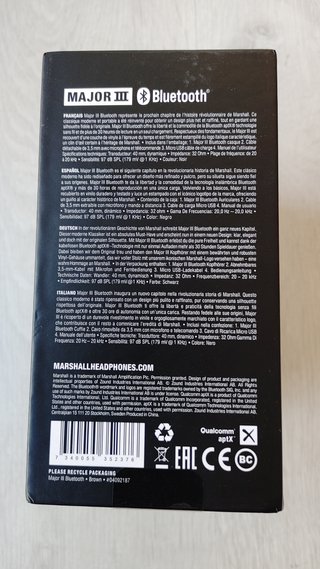 Auriculares Marshall Major III Bluetooth