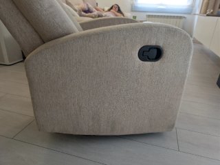 Sillón relax reclinable manual beige