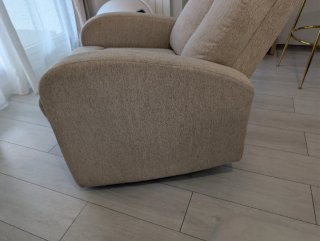 Sillón relax reclinable manual beige